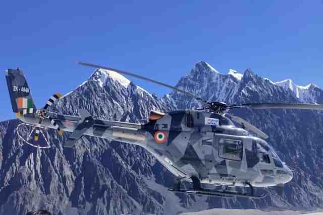 HAL's indigenously developed Light Utility Helicopter (Image via Twitter)