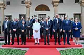 PM Modi with German Chancellor Scholz (Pic Via Twitter)