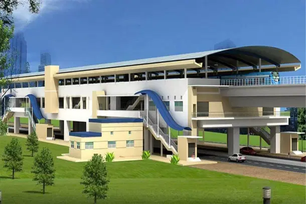 Illustrative representation of a Vizag metro station. (APMRCL)