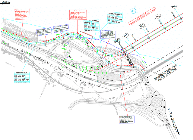 Proposed Loops on New Ganga Bridge