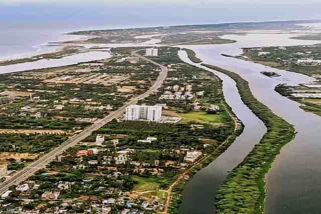 Chennai East Coast Road. (Image via Twitter)