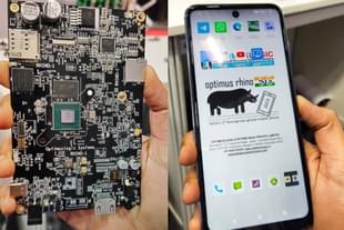 The inside-out of the Optimus Rhino 5G phone indigenously developed in Bengaluru and due for launch this year.