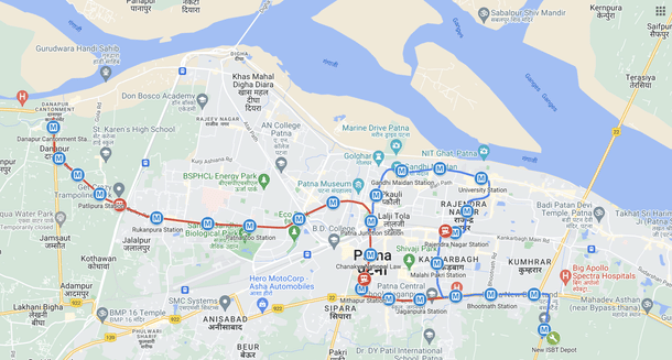 Alignment of Patna Metro