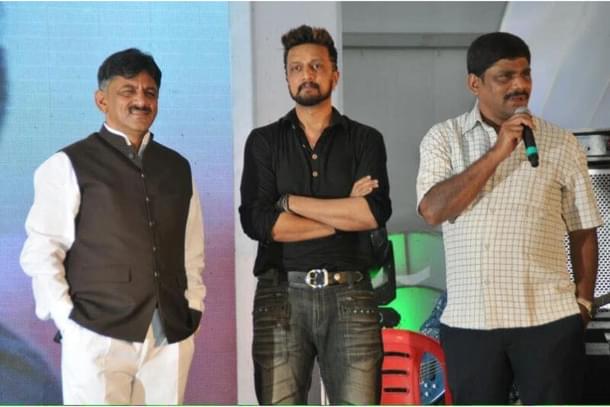 Sudeep with DK Shivakumar
