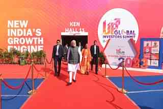 PM Modi and CM Yogi Adityanath at UP Global Investors Summit 2023 (Source: PIB)