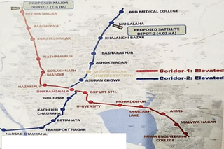 Proposed Alignment of Gorakhpur Metro