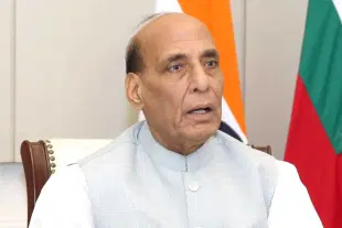 Defence Minister Rajnath Singh. (Image via X)