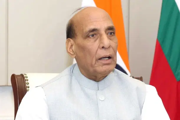 Defence Minister Rajnath Singh. (Image via X)