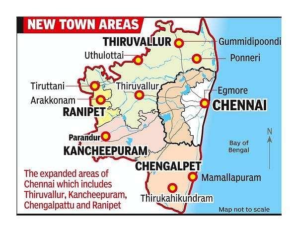 Chennai City and Its Planned Expansion.