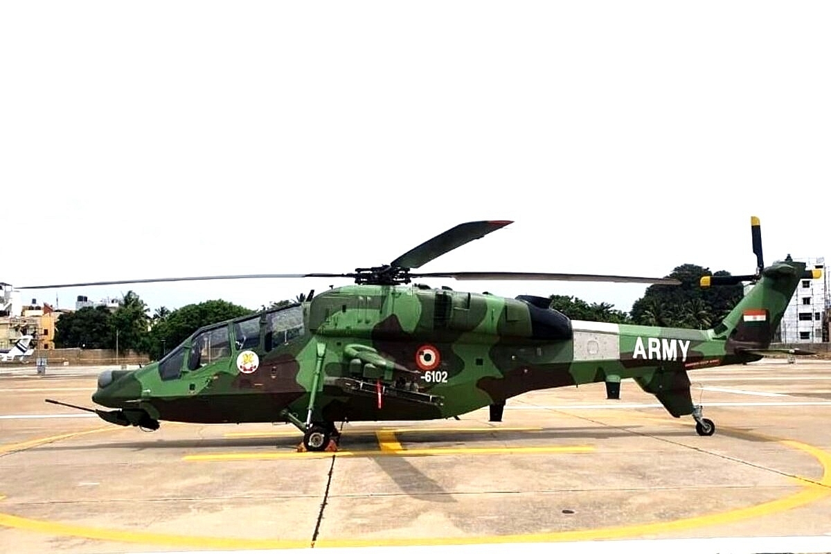 A Light Combat Helicopter (LCH) Prachand of the Indian Army. 
