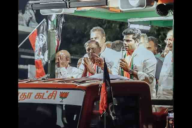 Annmalai campaigning in Erode East