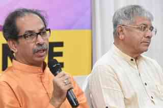 Shiv Sena President Uddhav Thackeray (left), VBA President Prakash Ambedkar (right)