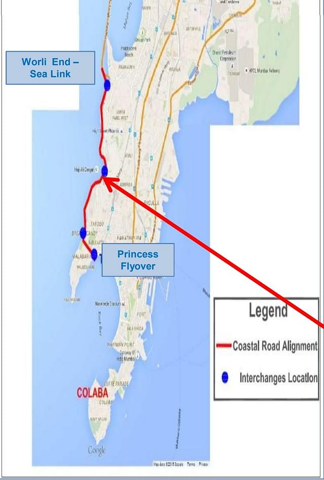 Mumbai Coastal Road Project Alignment (BMC)
