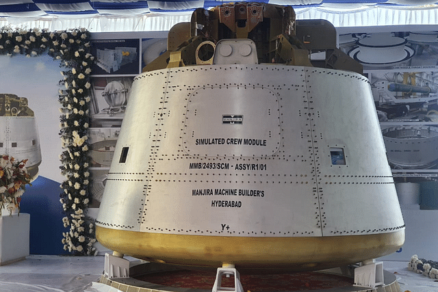 The simulated crew module to be used for Gaganyaan testing (Photo: ISRO)