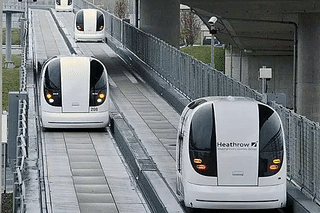 Driverless pod taxis are small automated vehicles operating on a network of specially built guideways. (Representative Image)