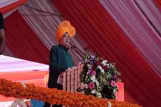 Nitin Gadkari at the inauguration and foundation stone laying ceremony of 7 NH projects in Ballia.