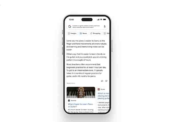 Google Bard in action (Pic Via Google website)