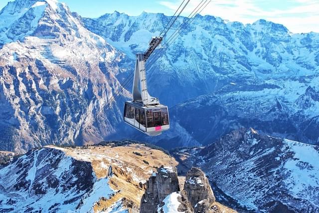 A ropeway in Switzerland. (Getty images)