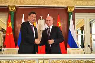 Chinese Premier Xi Jinping and Russian President Vladimir Putin.