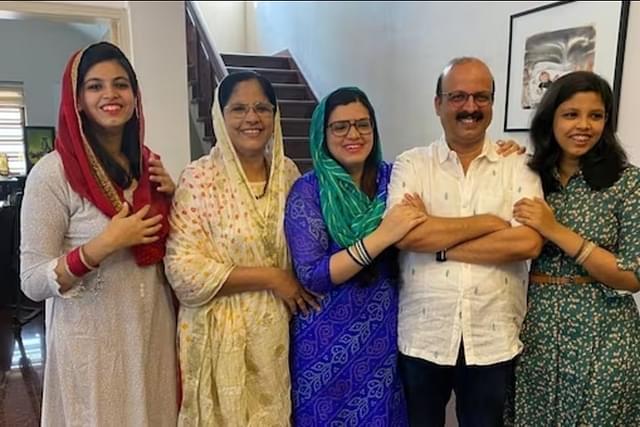 Advocate C Shukkur with his wife Sheena and their three daughters