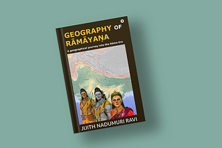 The cover of  Jijith Nadumuri Ravi’s The Geography of Ramayana: A Geographical Journey into the Rama Era.