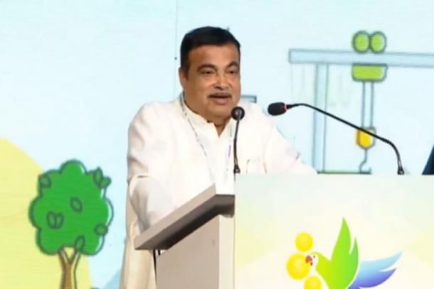 Union Road Transport and Highways Minister Nitin Gadkari addressing Andhra Pradesh's Global Investment Summit 2023