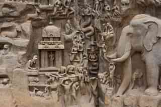 The 'Descent of Ganga' relief at Mahabalipuram (Wikimedia Commons)