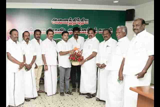Senthil Murugan with Edappadi Palaniswami (EPS)