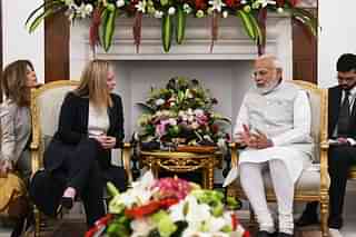 PM Modi with his Italian counterpart Giorgia Meloni (Pic Via Twitter)