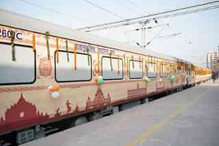 A Bharat Gaurav deluxe AC Tourist Train.
