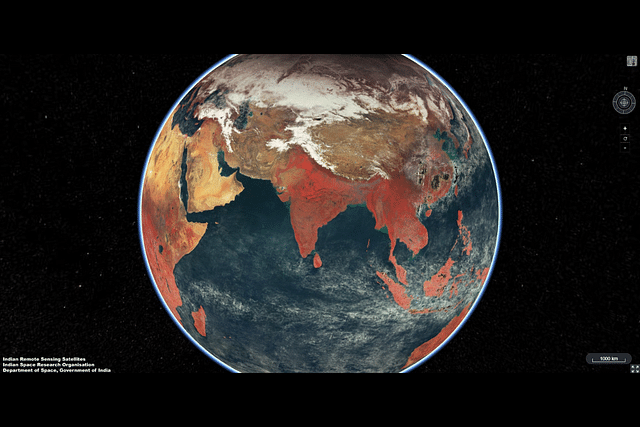 One of the Earth images shared by ISRO shows India in glorious view. (Photo: ISRO/Twitter)