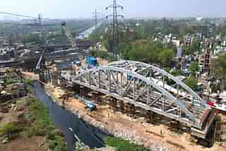 The six steel spans are to be installed near Ghazipur drain for construction of the viaduct.
