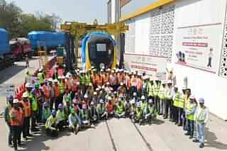 Unveiling of Agra Metro's First Train Set (UPMRC) 
