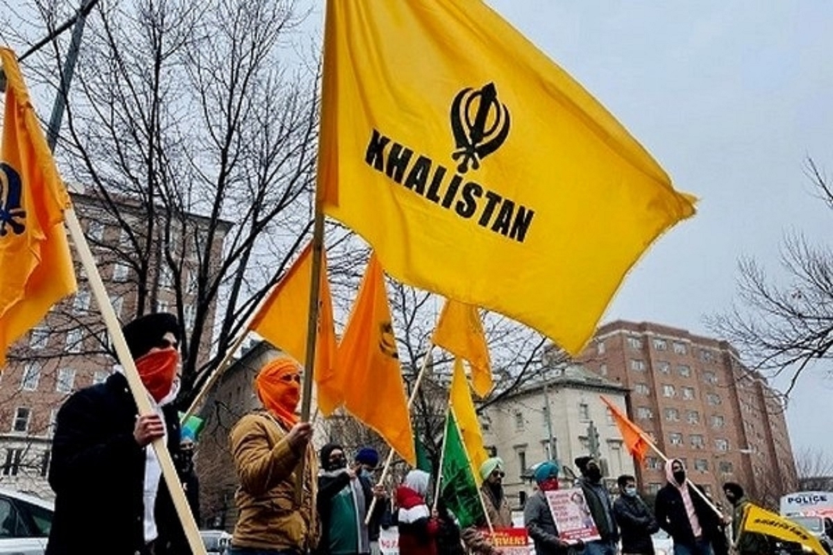 Pro-Khalistan activists stage a demonstration (Representative image) (ANI).