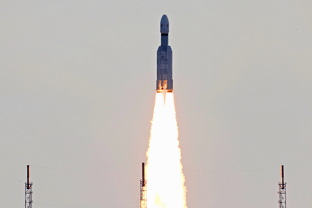 Off it goes, ISRO's LVM3-M3 rocket, to fulfil the OneWeb India-2 mission. (Photo: ISRO/Twitter)
