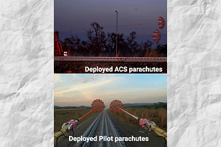 Pilot and ACS parachute tests (Photos: ISRO)