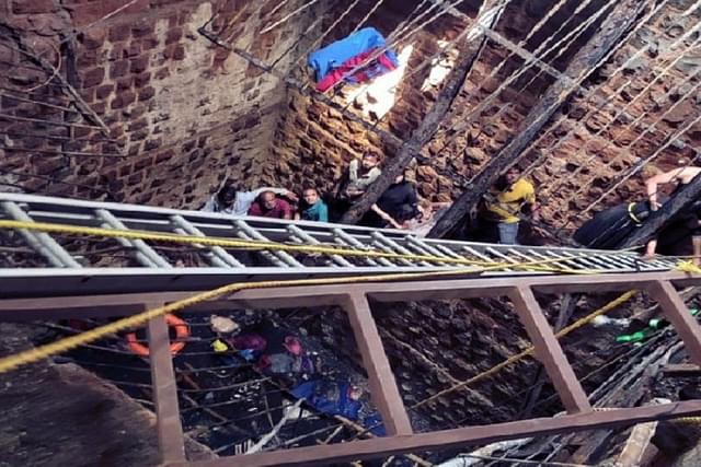 Indore temple stepwell roof collapse incident