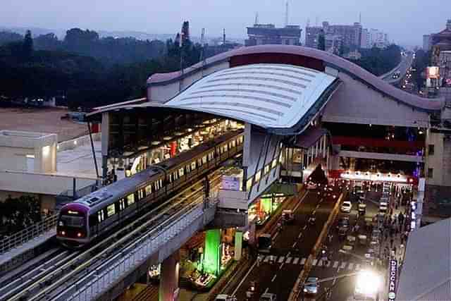 Bengaluru Metro. (image via @NammaMetro/Facebook).