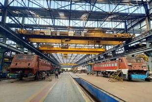 The Dahod loco workshop yard.