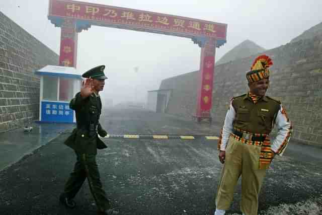 The ancient Nathu La border crossing between India and China.                        
(Diptendu Dutta/GettyImage)