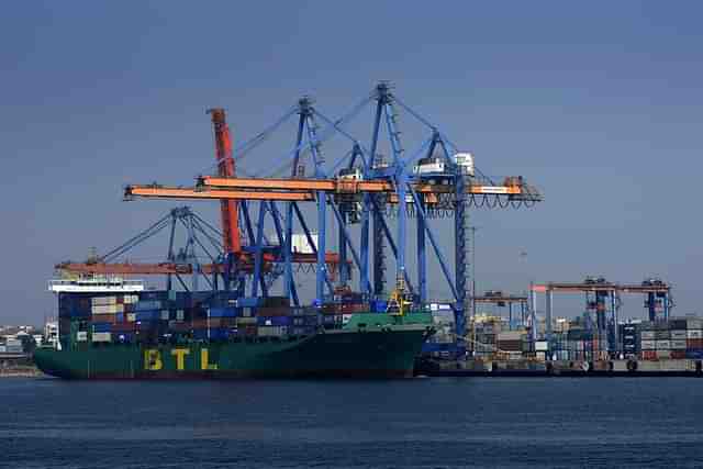 A ship anchored at a port in India. (Representative image) 