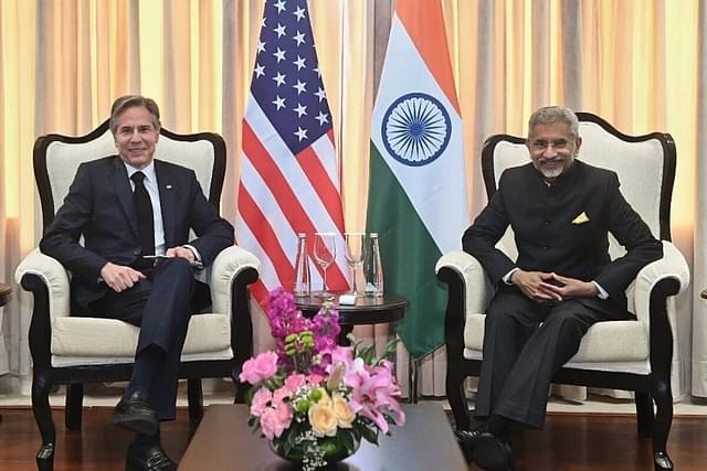 EAM Jaishankar and US Secretary Of State Blinken in New Delhi. 