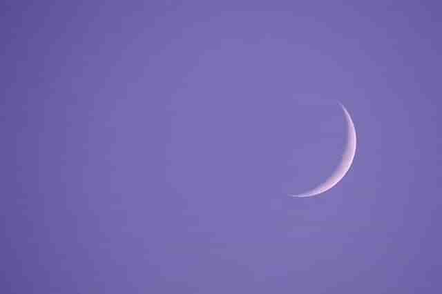 A crescent moon