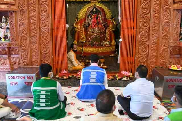 Union Law Minister Kiren Rijiju at the Malinathan temple in Arunachal Pradesh (Twitter) 