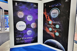 The IN-SPACe pavilion at the Bengaluru Space Expo, 2022 (Photo: IN-SPACe/Twitter)