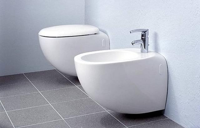 The bidet can be found next to the toilet seat in French homes and hotels. (Photo Credit: Lazienk/Wikimedia).