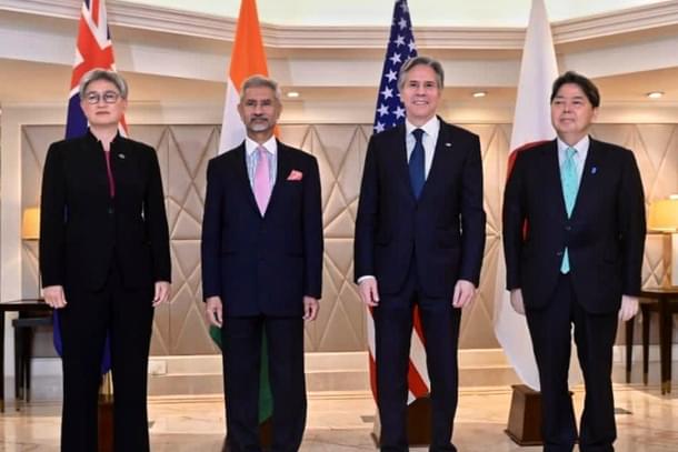 EAM S Jaishankar with other Quad foreign ministers (Pic Via X)