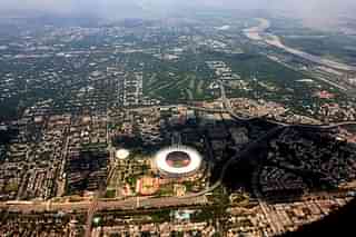 Delhi Aerial View (Wikimedia Commons)