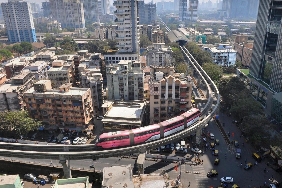 The straddle-type monorail design — as the train runs a steel or reinforced concrete beam, was adopted for development in Mumbai. (Deccan Herald)