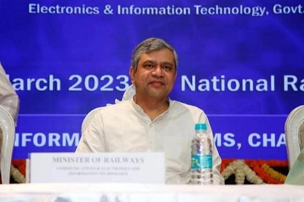 Union Railways Minister Ashwini Vaishnaw at the seminar "Reimagining Indian Railways harnessing the power of data analytics for integrated transportation”.